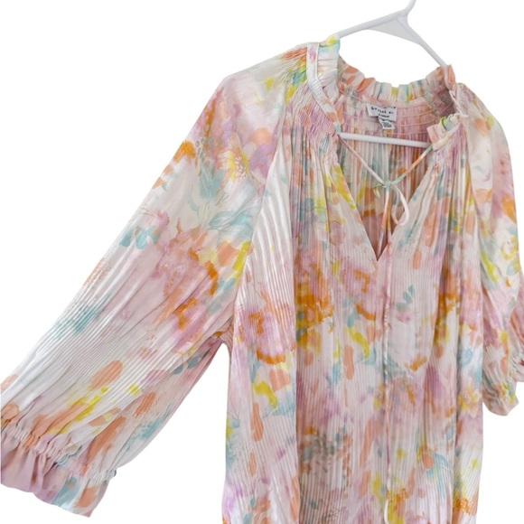 Anthropologie Current Air Angelica Water Color Blouse - Picture 5 of 9